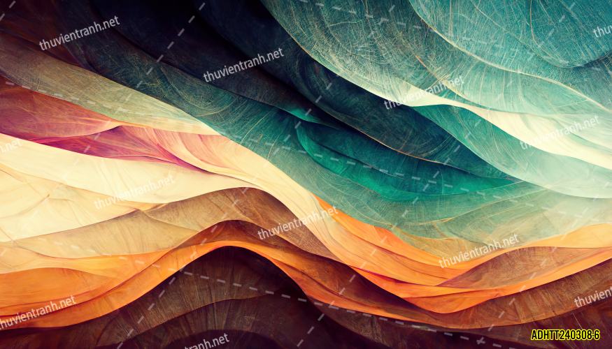 Tranh dán tường hoa văn trừu tượng- -ADHTT240308-6 - Tranh tường chất lượng cao